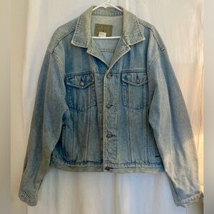 Gap Denim Classic Denim Jacket Button Front 100% Cotton Size XL